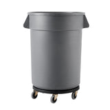 Trash Can Dolly, Fit 20, 32, 44, 55 Gallon Containers, Round Trash Can Roller Base with 4 Lockable V952-LJTTCHS1JYXBCQQ2TV0