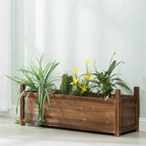 Medium Raised Garden Bed 60x30x33cm Wooden Planter Box V178-66981