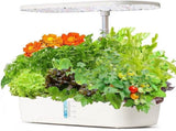 Hydroponics Plant Growing System 12 Pods Indoor Herb Garden Kit Led Light 4L WHITE V201-FDZ2412WH8AU