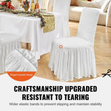 VEVOR Stretch Spandex Folding Chair Covers, Universal Fitted Chair Cover with Skirt, Removable V952-YTBS4PCSZKHB8CTN7V0