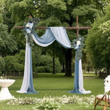 VEVOR Artificial Wedding Arch Flowers Kit Blue With 2 Pcs Flowers 2 Pcs Drapes V952-HLGMHTJ4JTLS5XC9FV0