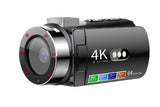 4K Video Camera Camcorder 64MP Vlogging Camera With 28X Digital Zoom for YouTube - Standard Version V1263-JX-6755