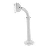 White Aluminum Alloy Adjustable Security Camera Mount Bracket with Integrated Cable Management Tube V1192-AZ-W-22659