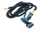 Expandable Garden Hose Leakproof Lightweight Flexible Water Hose Kink Resistant 10 Spray Modes Black V1294-YM0901-3111240035211