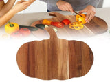 Pumpkin Cutting Board, Solid Acacia Wood Charcuterie Board in Pumpkin Shape, Perfect for Fall Decor, V1370-AZ4-17242