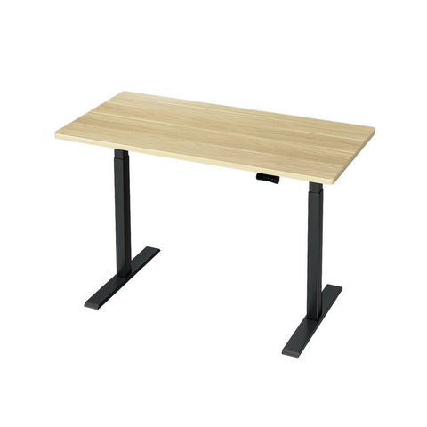 Artiss Standing Desk Motorised Dual Motor Oak 120CM HASD-268-BKDF-NTDB-120