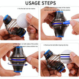 360-Degree Rotatable Golf Ball Scriber With 2 Pens - Draw Five Lines PRL-A1037654060DBT