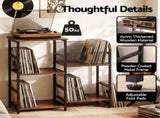 Artiss Record Player Stand with Vinyl Record Storage Turntable Stand MET-RPS-26128-RB