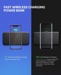 UGreen 10000mAh Power bank with 10W QI Wireless Charging Pad - Black 50578 V28-ACBUGN50578