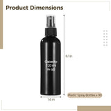 90PCS Black Plastic Spray Bottles, 4oz Portable Travel Bottle, 120 ml Fine Mist Sprayers, Refillable V1369-AZ3-W-08783