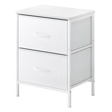 Levede Bedside Table Storage Nightstand Bedroom Storage NI1058-WH_NZ