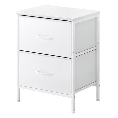 Levede Bedside Table Storage Nightstand Bedroom Storage NI1058-WH_NZ
