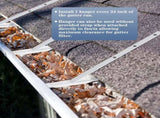 25 Sets 5" Aluminum Roof Gutter Hanger with Straps for Fixing Without Eaves, Ideal for Aluminum and V1258-DP02-C-2845