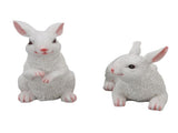 1 Pair Bunny Rabbit Ornaments Decorations Resin Art Craft Animal Model Sculpture Statue Figurine for V1294-YM0512-3111220285911