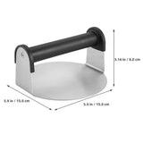 Smooth Stainless Steel Hamburger Mold Non Stick Round Burger Shaper V1366-AZ2-W-19542