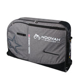 NOOYAH Bike Travel Bag Case Plane Boat Shipping Transport, Fits Cross Country All Mountain Bike, V382-GREYBK012