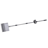 Chicken Poop Scooper Rake Stainless Steel Adjustable Chicken Litter Shovel for Chicken Coop Beach V1294-YM0901-3111250186411