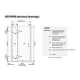 120x90cm Corner Frameless Shower Screen White U-Brackets with SS Hinges for Contemporary Bathrooms V63-941041