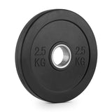 2 x 2.5kg Black Olympic Bumper Plate V1409-SKU-34891