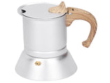 150ml Coffee Maker Moka Pot Stainless Steel Coffee Pot Induction Cooker Use Home Supplies V1294-YM0718-3118200269611