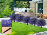 Artificial Lavender Outdoor Garden Decor 20 Inch Tall Plastic Flowers for Yard, Porch, and Patio V1370-AZ4-09367