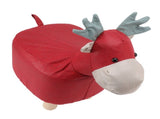 Animal Footstools Prevent Slip Cute Cartoon Giraffe Shape Soft Small Kids Stools for Home Red V1294-YM0703-3116230000311