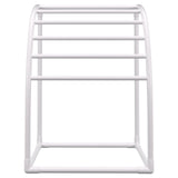 Outdoor Towel Rack Pool Towel Rack 7 Bar Curved White Freestanding Patio V952-MJJBSSXGBDDW79AY5V0