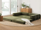Artiss Convertible Folding Sofa Bed Green SBED-E-FLD03-2S-GN-AB