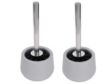 2sets Toilet Bowl Cleaner Brush Lockable Thread Convenient Practical Efficient Safe Reliable Durable V1294-YM0715-3112210116311