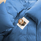 100% Cotton Navy Blue Maribel Dahlia Quilt / Doona / Duvet Cover set V745-AQ082048Q3
