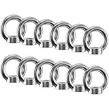 12 pcs Ring Nut, 304 Stainless Steel Ring Nuts, M8 Eye Nut, Eye Nuts, Rings, Eye Bolt For V1188-MS-227-0738