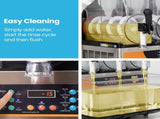 POLYCOOL 36L Triple Tank Commercial Slush Machine, Digital Control Panel, SAA Approved, Juice and V219-FDSSLSPY36LB