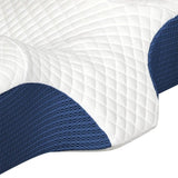 Dreamz Memory Foam Pillow Pillowcase Supprt Blue Rebound PILO1008-BL
