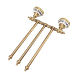 Swivel Towel Bar Antique Brass Towel Rack Rotated Towel Hanger Holder for Bathroom Three Rods V1294-YM0706-3112230060412