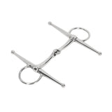Full Cheek Horse Snaffle Bit Stainless Steel Ring Farm Jointed Bit for 125mm Horse Mouth V1294-YM0717-3111220222911