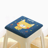 Square bar stool cushion with ties, breathable and non-slip square chair pad, 28*28*3.5 cm memory V1188-MS-205-46