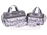 Newborn Diaper Bag Set with Changing Pad 4-Piece Baby Organizer, Large Capacity Mom Backpack, V1107-CS-MMBSJTHU