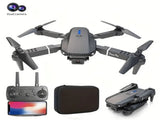 **E88 PRO All-in-One Gesture-Controlled Aerial Drone Dual Adjustable HD Cameras 3-Speed Wind V1106-E88PRO001