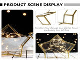 Unique Wish Bottle Golden Glass Packing Box for Preserved Flowers and Decor 1Pc V1369-AZ3-W-15685