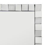 Wall Mirror MDF Silver Mirror Clear Image Rectangular Shape MRR-08 V43-MRR-08