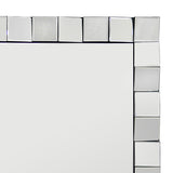 Wall Mirror MDF Silver Mirror Clear Image Rectangular Shape MRR-08 V43-MRR-08