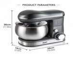 Versatile Stand Mixer with 4.0L Stainless Steel Bowl and 1600W Motor for Home Baking, Dough V1341-ZY-X4NDNYTW-RED