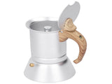 150ml Coffee Maker Moka Pot Stainless Steel Coffee Pot Induction Cooker Use Home Supplies V1294-YM0718-3118200269611