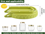 Complete Sprouting Kit - 2 Large Wide-Mouth Mason Jars 32 Oz, 2 Foldalbe Screen Lids with Draining V1258-DP02-C-1195