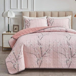 Versatile Quilted Coverlet and Pillowcases Set: Adapts to Every Season - Queen size V745-MAC090235Q13U