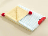 Plaid Apple Premium Soft Fleece Dog Bed Mat/Quilt - All-Season Reversible Warm V888-ELOSUNG45986