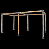 Roof Pergola Gazebo Shed Matte Black Steel Brackets DIY Kits V63-847731