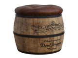 CYCLINDRICAL MOET CHANDON LEATHER OTTOMAN V742-M16284