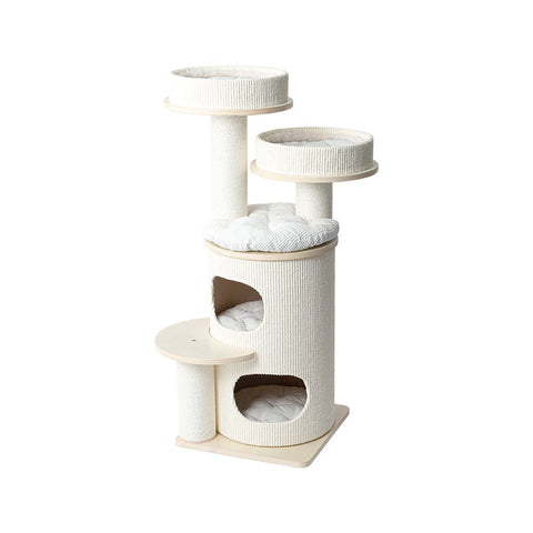 HONEYPOTCAT PURRING Multi-Level Sisal Barrel Cat Tower - PRO 117cm V390-182530PRO