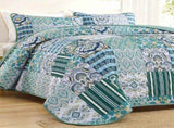 Exquisite Regal Purple 3 Pc Bedspread & Pillow Cover Set V745-MAC090438Q13U